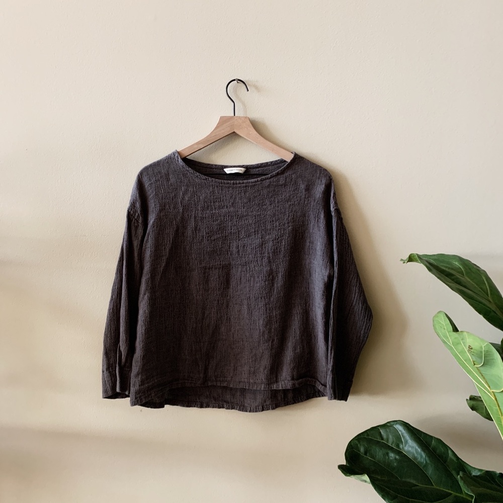 Elizabeth Suzann Lara Top in Linen Gauze